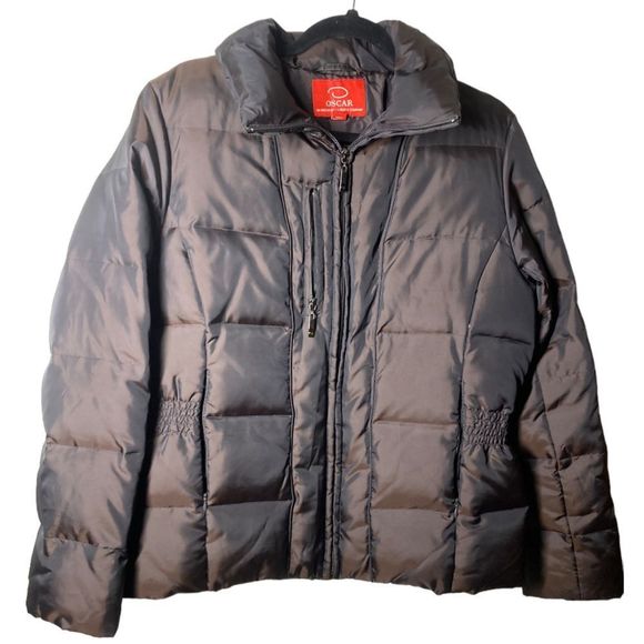 Oscar de la Renta Down Puffer Jacket Size M - Picture 1 of 4